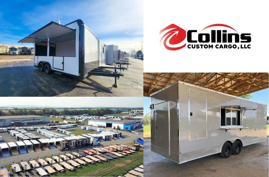 Charcoal Gray Single Axle Cargo Trailer by Collins Custom Cargo for Reliable Lightweight Hauling Charcoal Gray Single Axle Cargo Trailer by Collins Custom Cargo for Reliable Lightweight Hauling